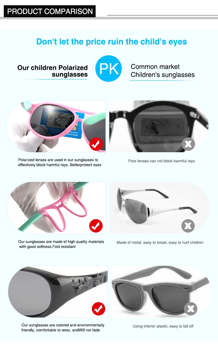 2020 Brand Design Flexible Polarized Lens Kid Sunglasses