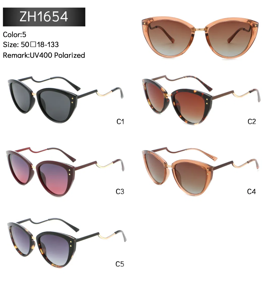 Fashionable Design Sun Glasses for Adult Customized Metal PC Frames Trendy UV400 Sunglasses